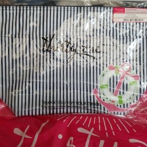 Thirty-one thermal tote NWT, navy pinstripe anchor